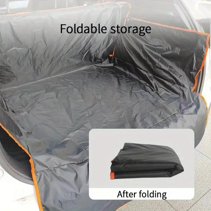 Durable Polyester Auto Trunk Mat for Pets - Non-Slip, Scratch-Resistant, Easy-Clean Mat for SUVs and Cars, Pet Safety Mat
