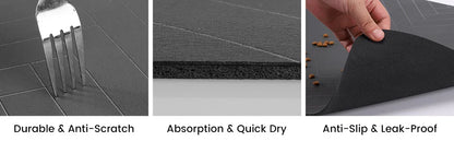 Quick-Dry Dog Feeding Mat – No Mess Water & Food Placemat