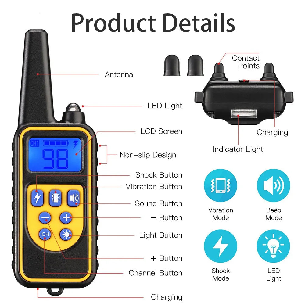 Smart Dog Training Collar with Remote